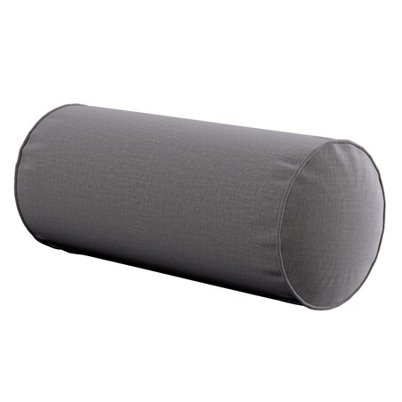 Poduszka wałek prosty, brązowy welwet, Ø16 x 40 cm, Ingrid