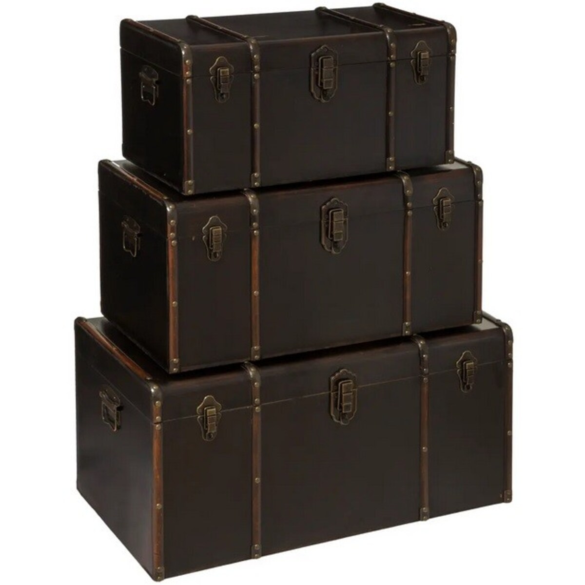 Skrzynia kufer, komplet 3 szt. British