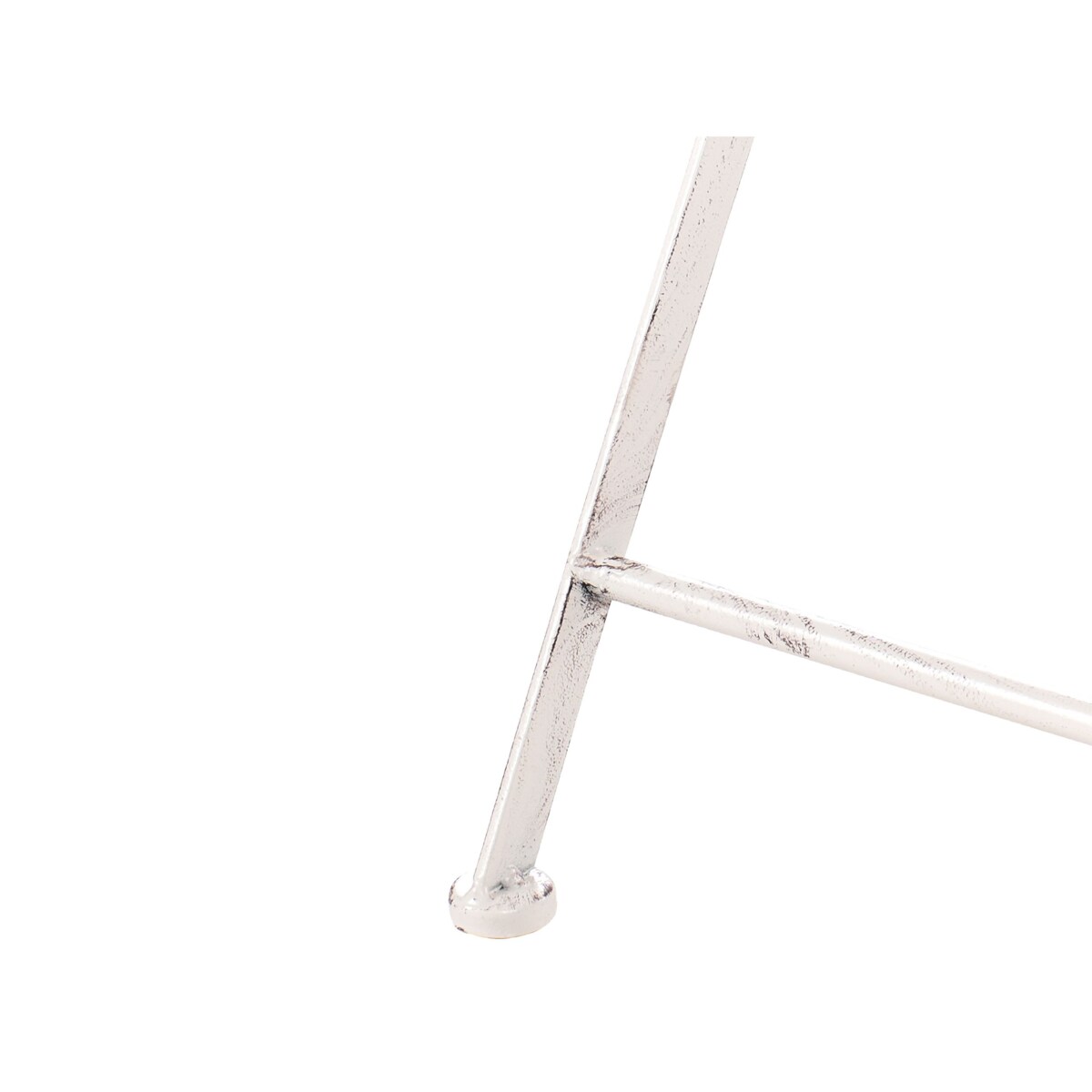 Stolik ogrodowy barowy metalowy 60 cm beżowy TRIESTE