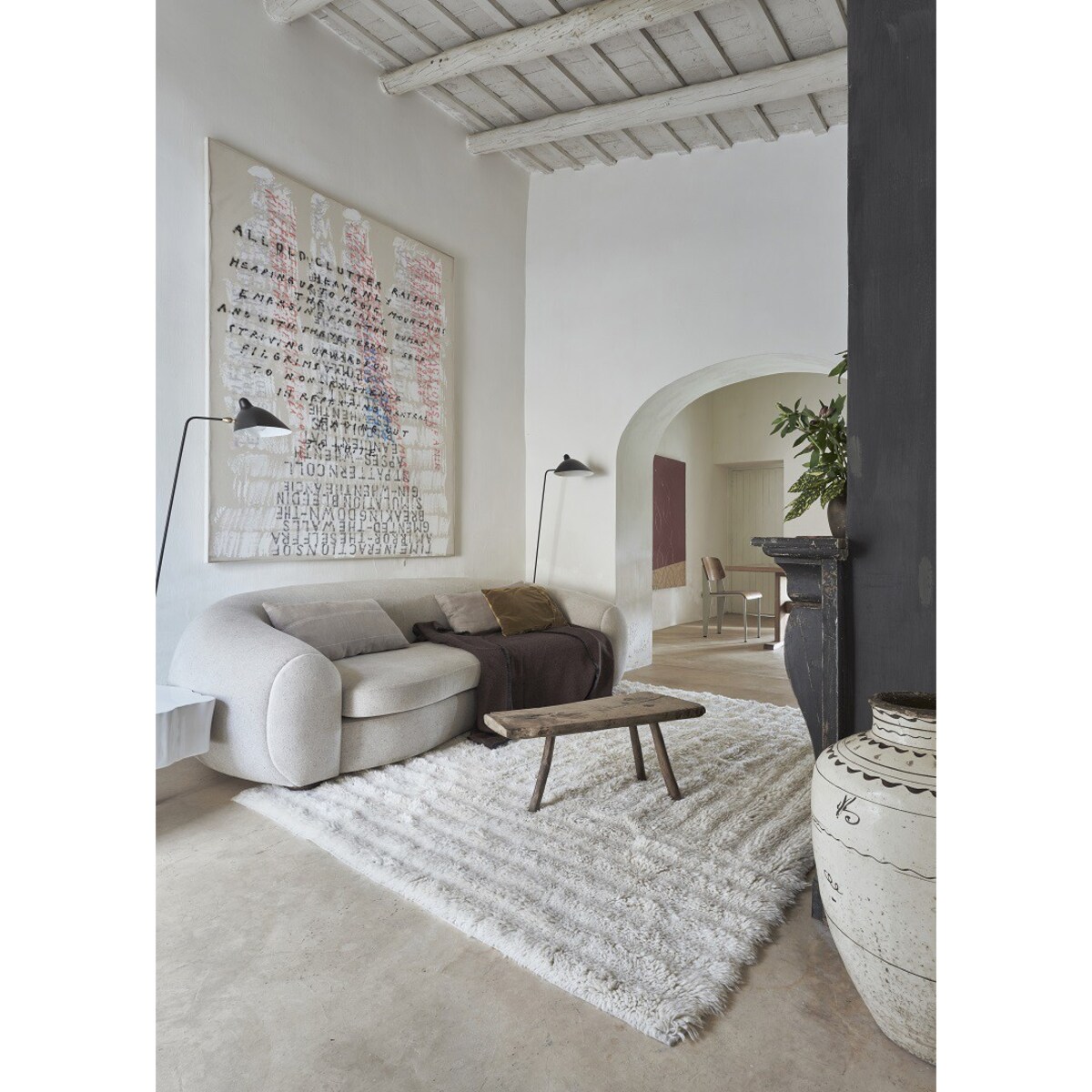 Dywan wełniany Dunes White 170x240 cm Lorena Canals