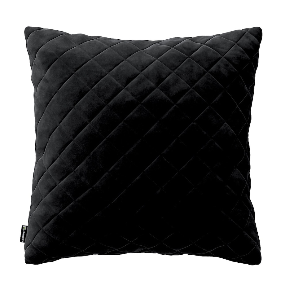 Poszewka Kinga pikowana 43 x 43 cm 43x43 głęboka czerń