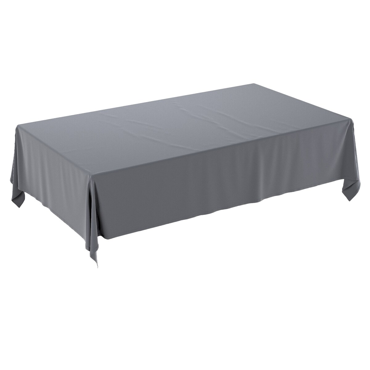Obrus prostokątny 130 x 160 cm grafitowy szary