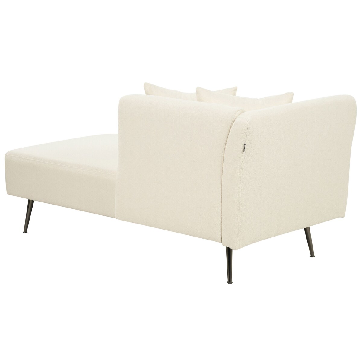 Szezlong boucle lewostronny biały RIOM