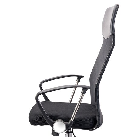 ERGONOMICZNY FOTEL OBROTOWY - SZARO-CZARNY