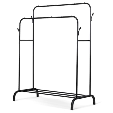 Wieszak na ubrania stojący stojak podwójny mocny Massido