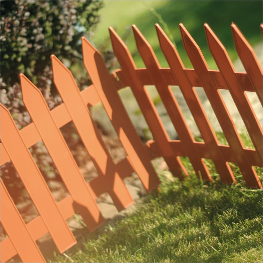 Płotek Ogrodowy 3,22 M Obrzeże Trawnikowe Palisada Terakota