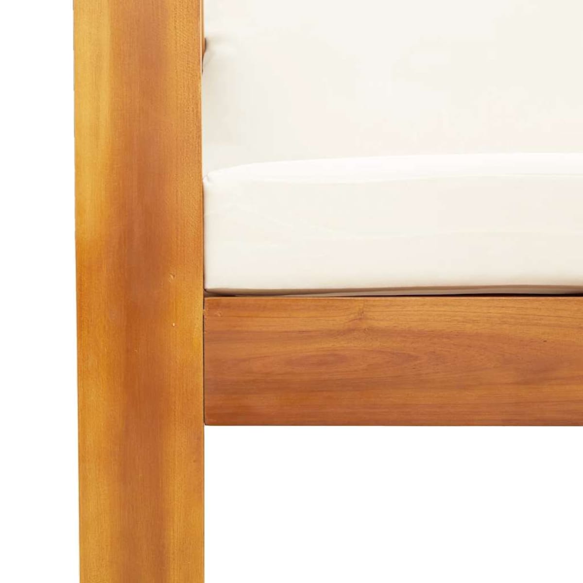 vidaXL Sofa ogrodowa z poduszkami, 2-osobowa, lite drewno akacjowe