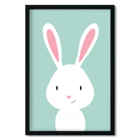 Plakat dla dzieci Królik miętowy 50x70