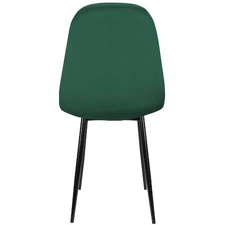 Krzesło tapicerowane pikowane nowoczesne do salonu jadalni zielone