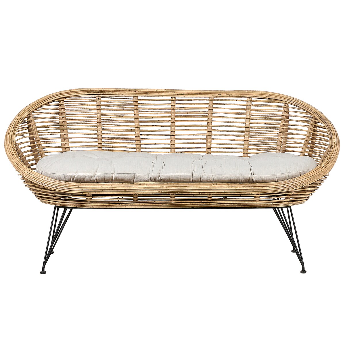 Sofa ogrodowa dla 2 osób MARATEA Rattan Naturalny