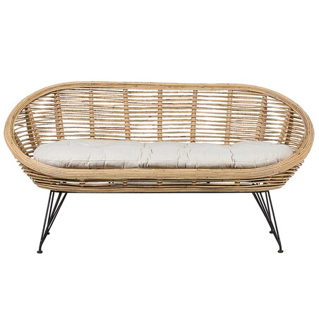 Sofa ogrodowa dla 2 osób MARATEA Rattan Naturalny
