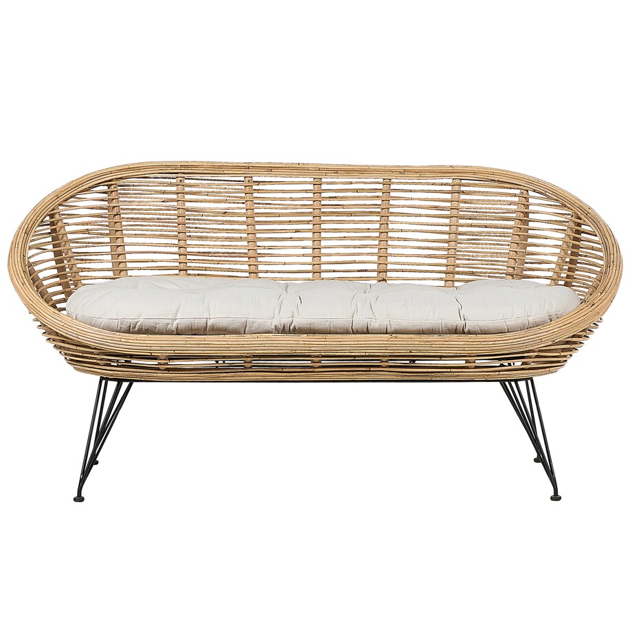 Sofa ogrodowa dla 2 osób MARATEA Rattan Naturalny