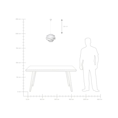 Lampa wisząca biała NILE