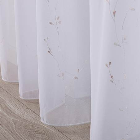 Firana na taśmie 300x245 biały ze wzorem