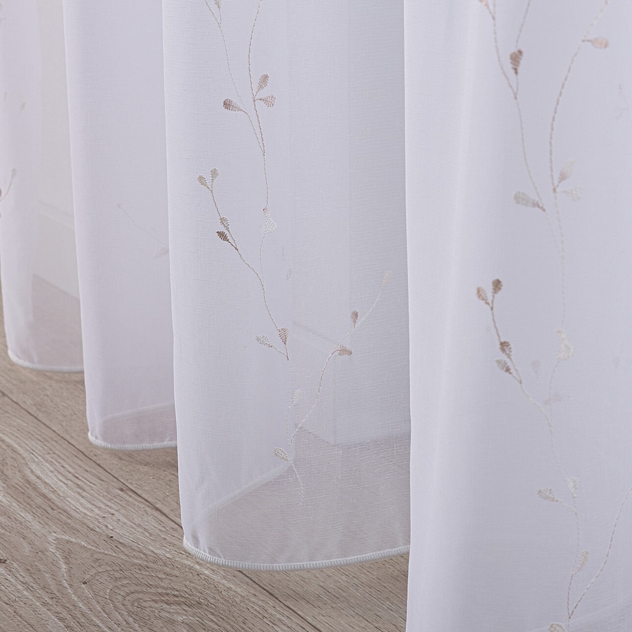 Firana na taśmie 300x245 biały ze wzorem