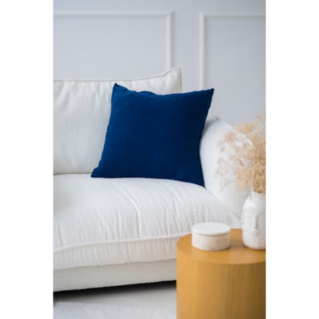 Poszewka romby kwadratowa granatowa, 50 x 50 cm, La Manta