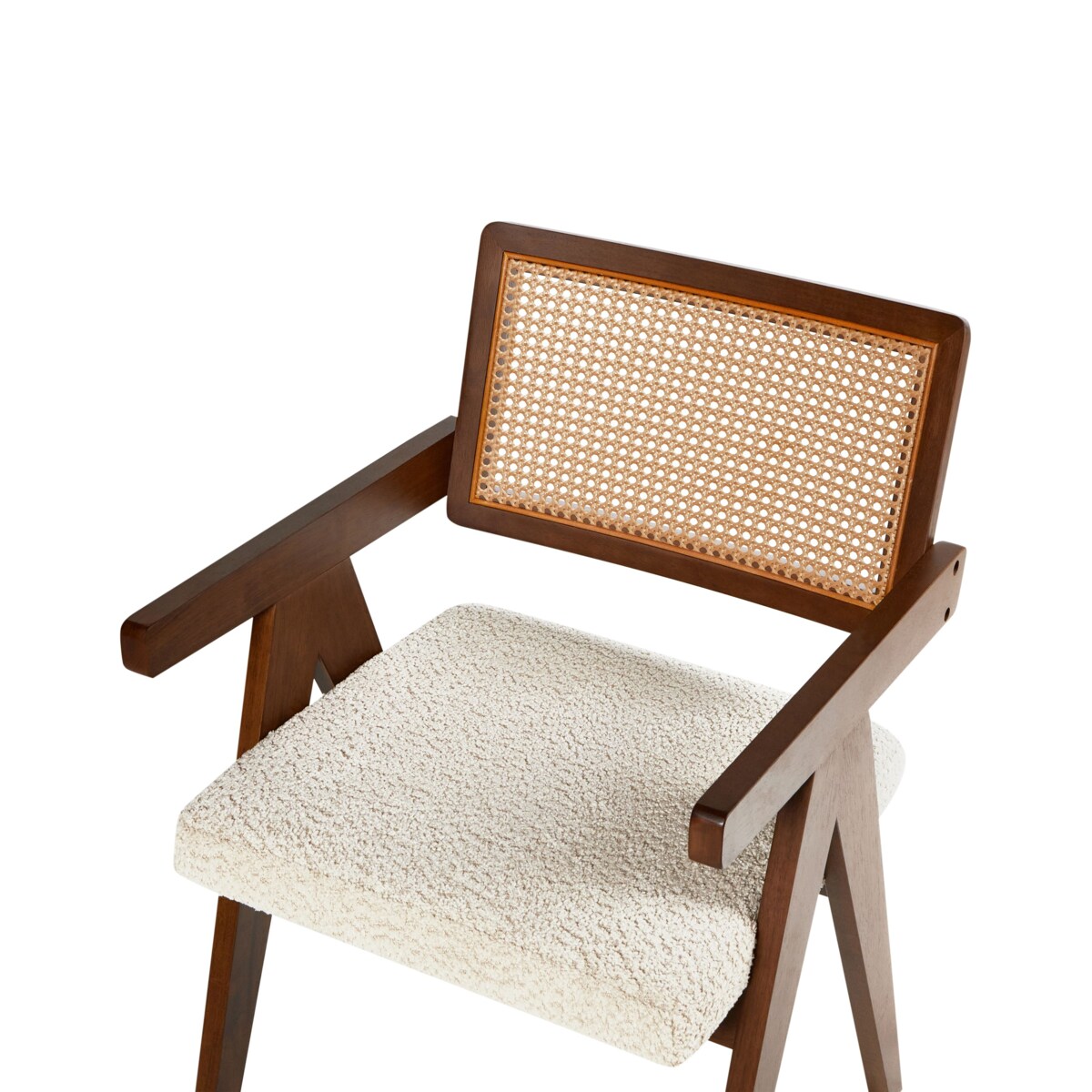 Zestaw 2 krzeseł do jadalni AVA Drewno Ciemnobrązowy