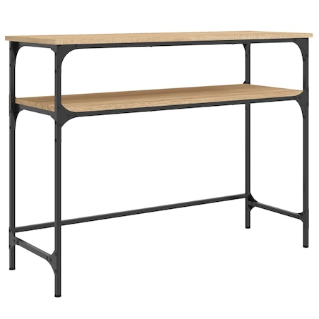 vidaXL Stolik konsolowy, dąb sonoma, 100x35,5x75 cm