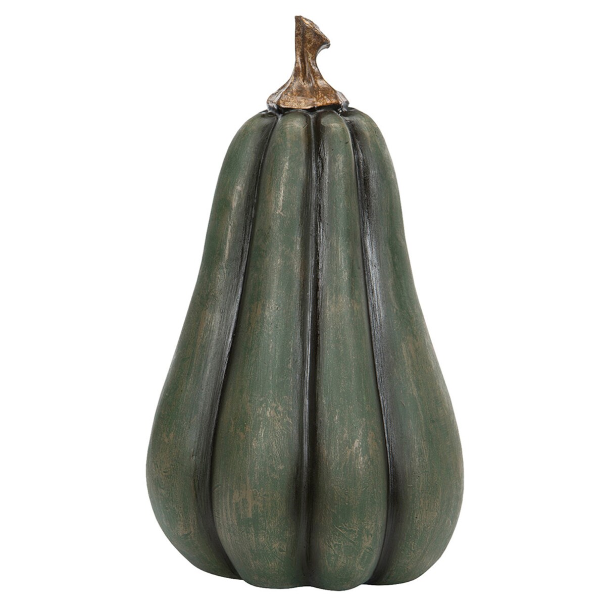 FIGURKA DEKORACYJNA DYNIA ZIELONA IMITACJA na Halloween jesienna 24cm