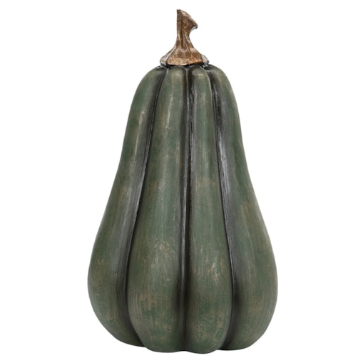 FIGURKA DEKORACYJNA DYNIA ZIELONA IMITACJA na Halloween jesienna 24cm
