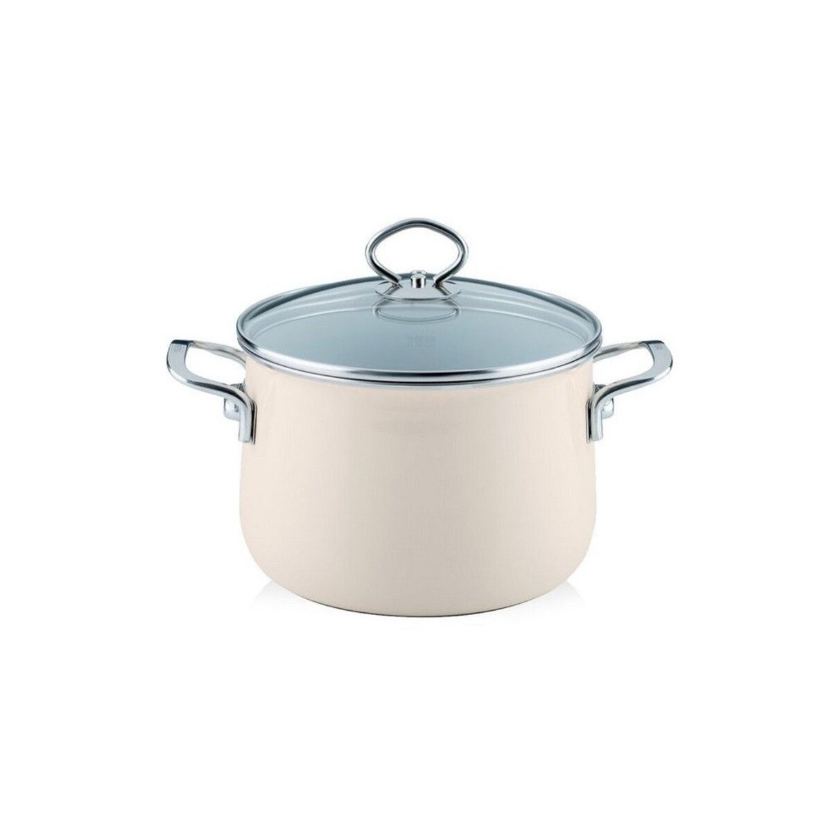 Avorio 2 L Kremowy Garnek Ceramiczny Z Pokrywką