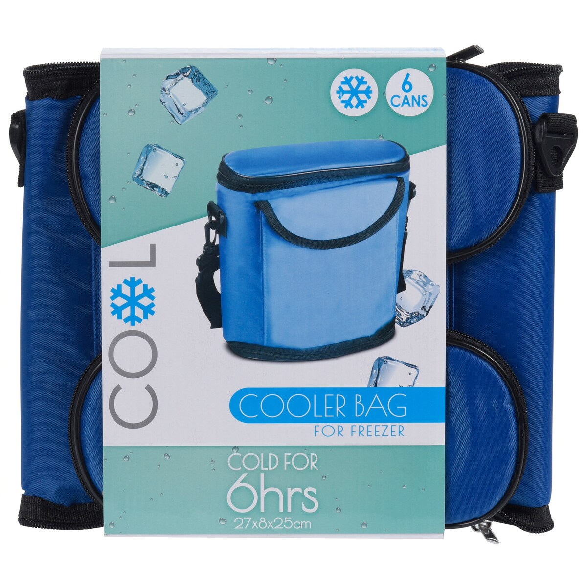 Torba termiczna, na 6 puszek, 27 x 8 x 25 cm