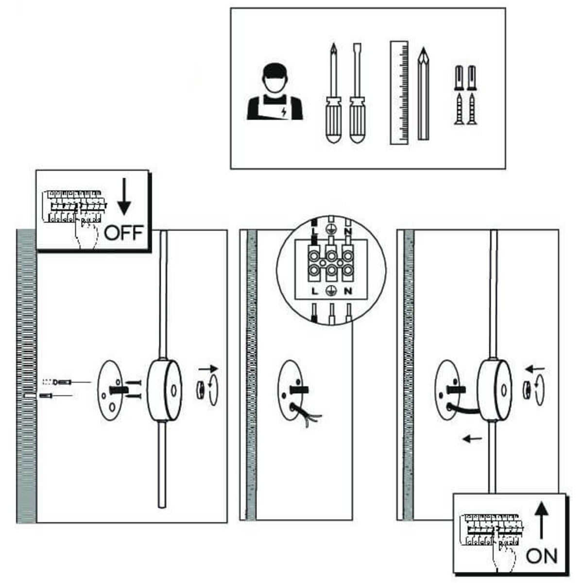 Kinkiet ścienny pleciony Mahaka 4033 Shilo salonowy bawełniany beżowy