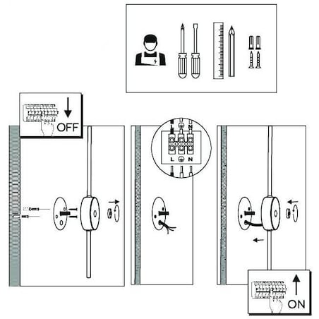 Kinkiet ścienny pleciony Mahaka 4033 Shilo salonowy bawełniany beżowy
