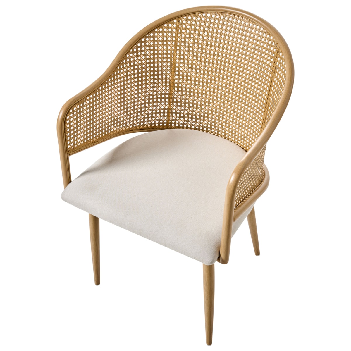 Zestaw 2 krzeseł do jadalni WEIMAR Metal Jasnobrązowy