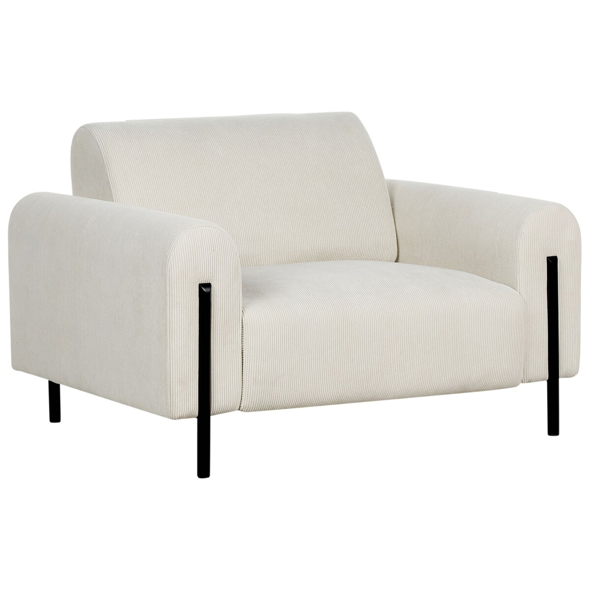 Komplet wypoczynkowy ASKIM Sztruks Złamana biel dla 4 osób