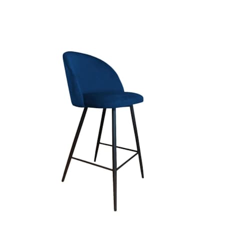 Hoker niski CLAUDINE VELVET granatowy