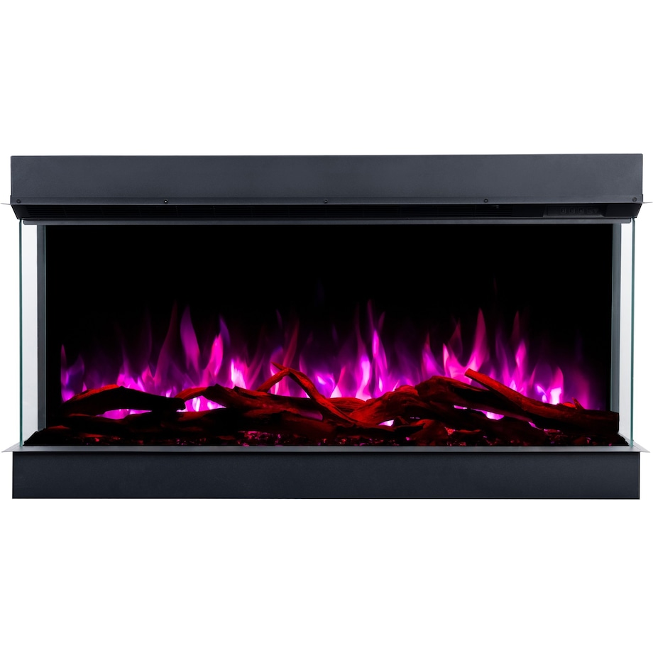 Kominek elektryczny AFLAMO Superb 3D 80 - do zabudowy - 80x65x35 cm - kominek LED z funkcją grzania 750/1500 W