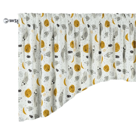 Lambrekin łuk 200x75 biało-szara