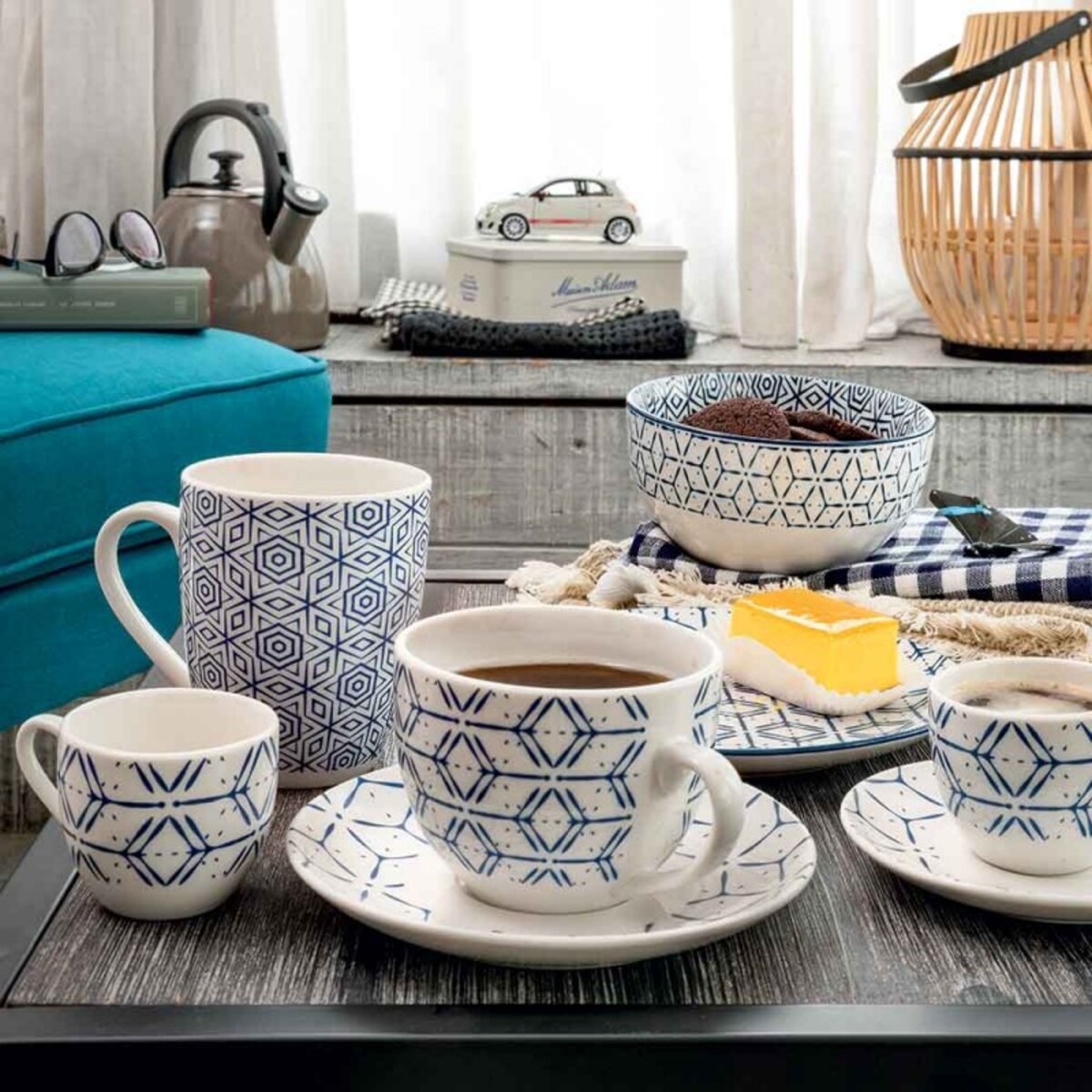 Tognana Contemporary Down Town Komplet 6 Filiżanek do Herbaty 270 ml