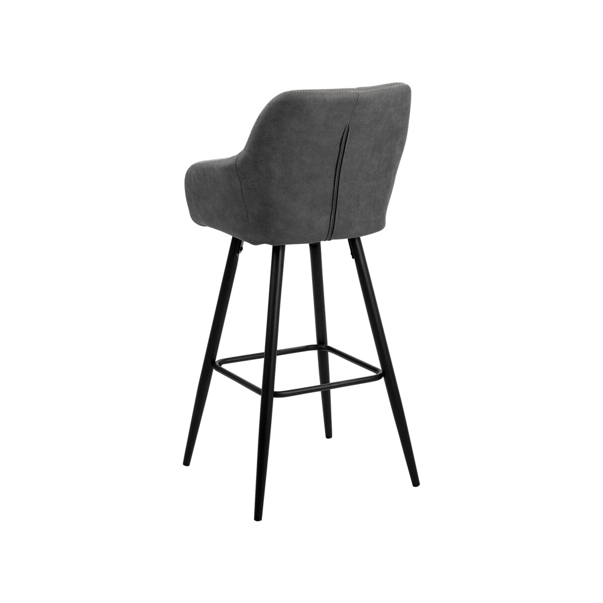 Zestaw 2 krzeseł barowych szary DARIEN