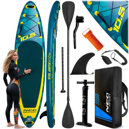 Deska SUP do pływania pompowana Paddle Aquasurf 320cm Neo-Sport