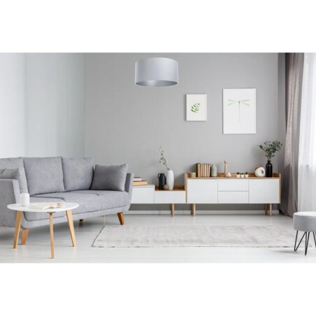 Lampa wisząca MODERN 70 szara/srebrna