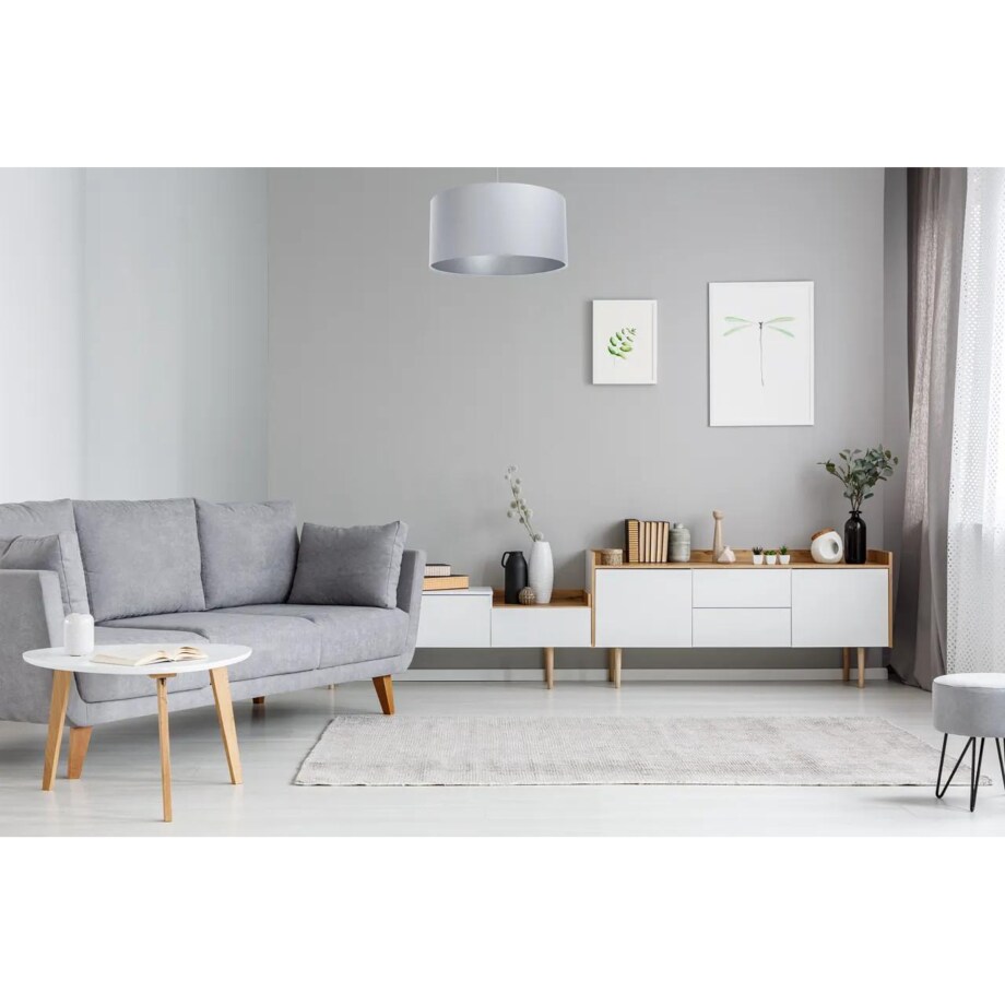 Lampa wisząca MODERN 70 szara/srebrna