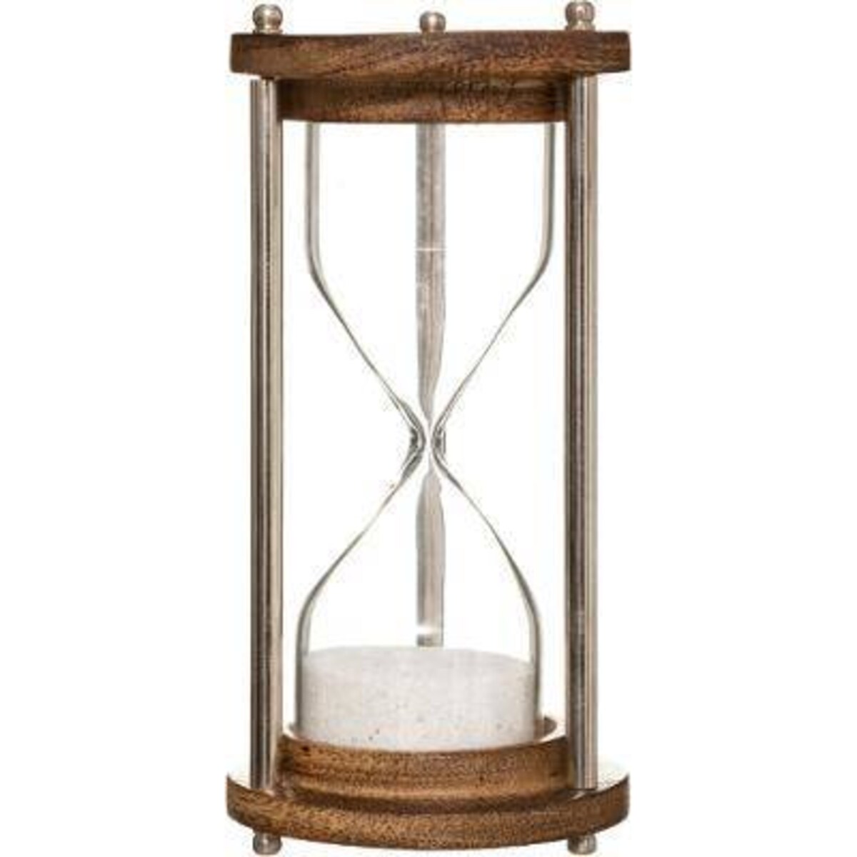 Ozdobna klepsydra, obudowa z drewna mango i metalu