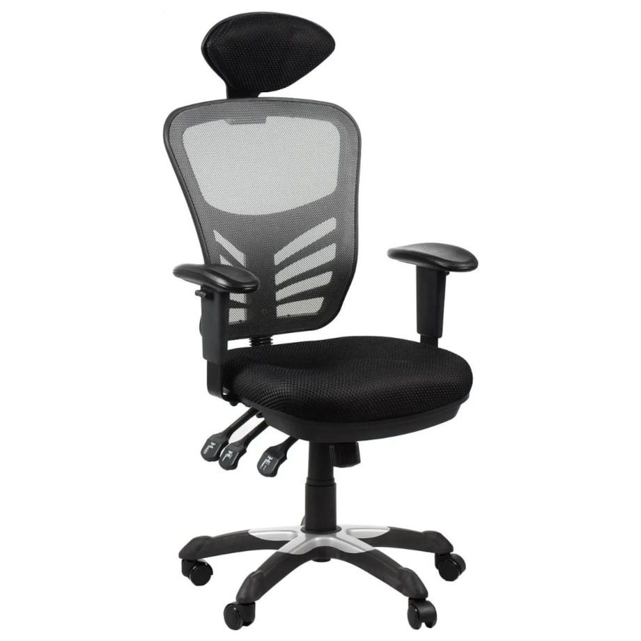 Fotel biurowy HG-0001H szary