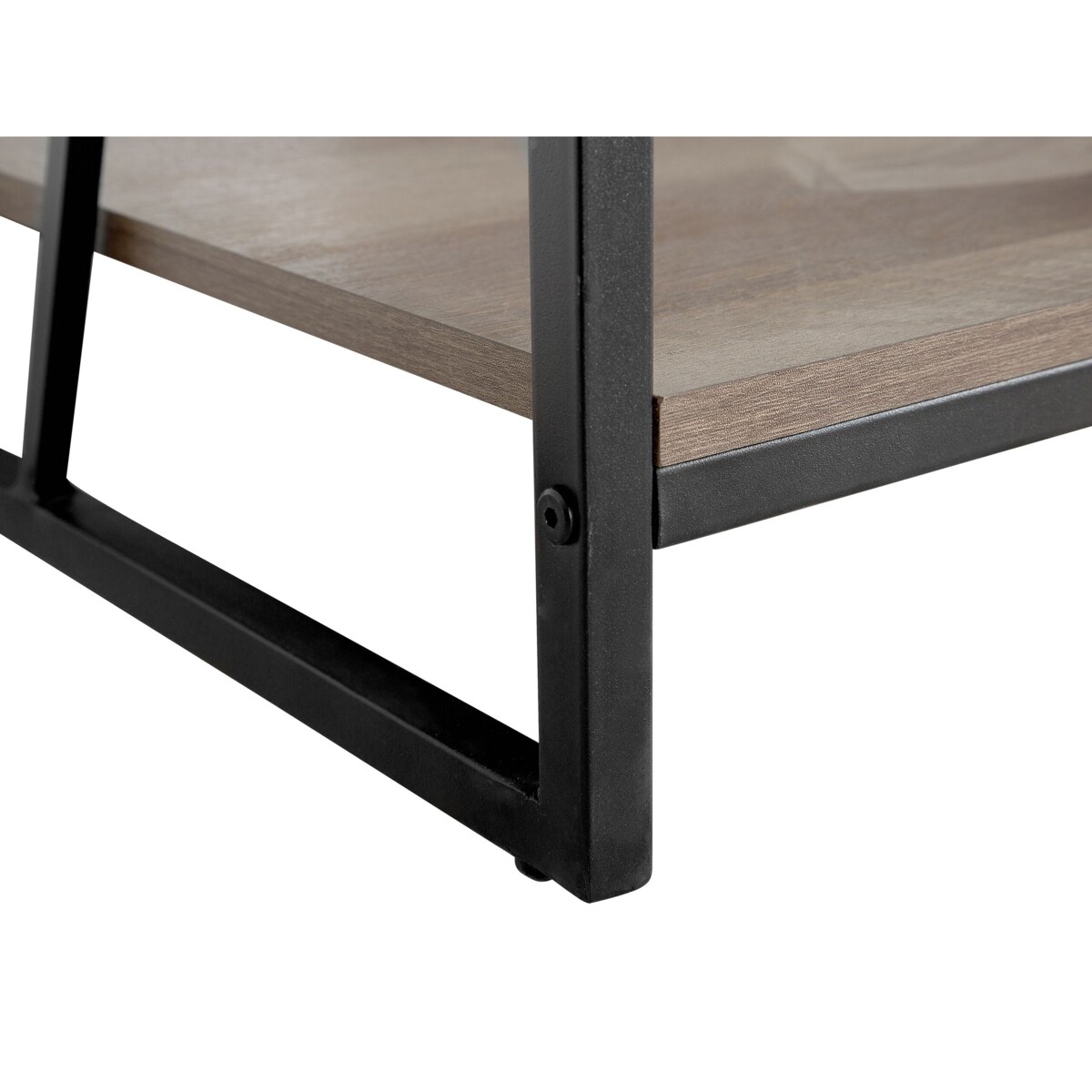 Regał 5 półek ciemne drewno FORRES