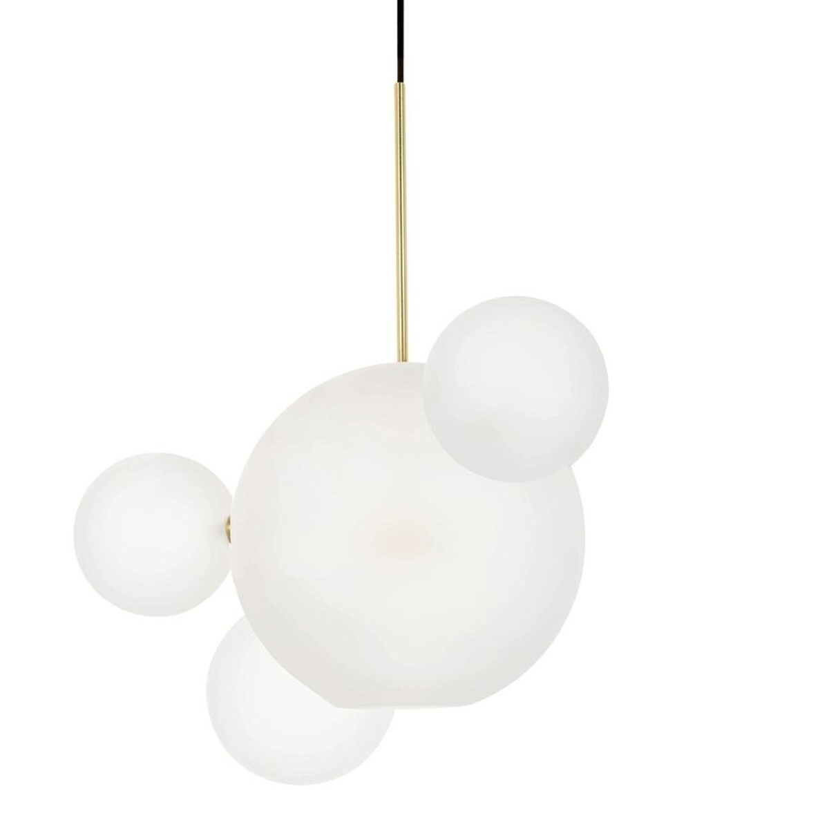 MOOSEE lampa wisząca CAPRI LINE 3 złota / biała - 180 LED, aluminium, szkło