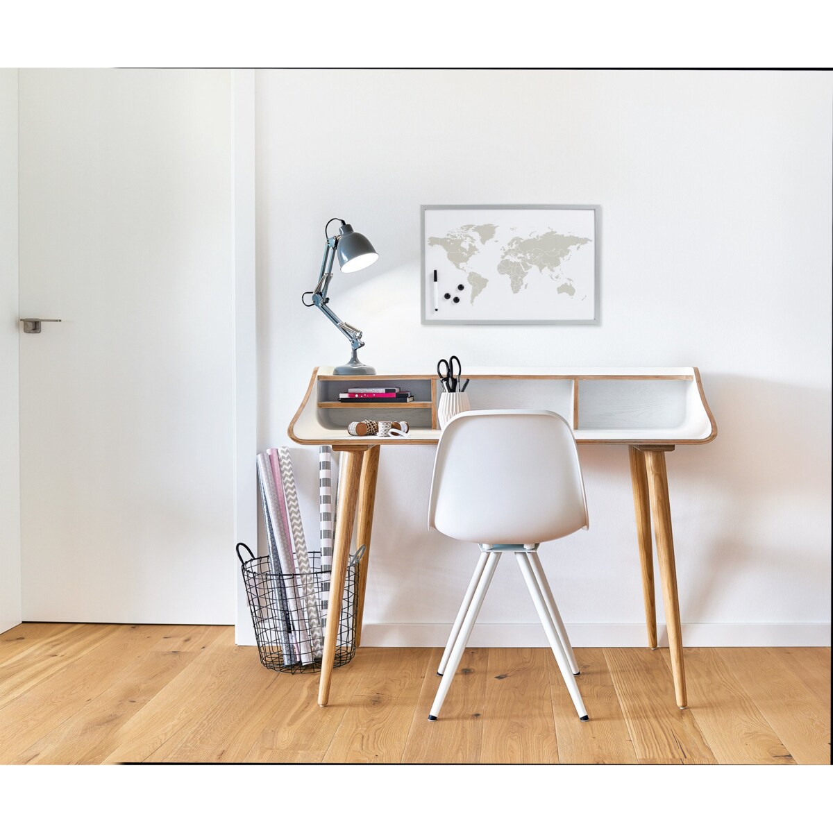 Tablica magnetyczna World + 3 magnesy, 60x40 cm, ZELLER