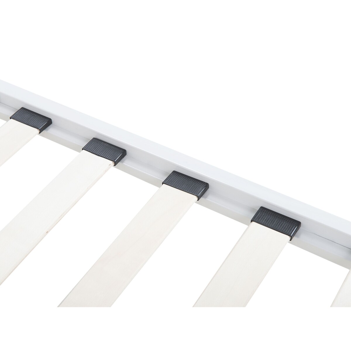 Łóżko metalowe 160 x 200 cm białe RODEZ