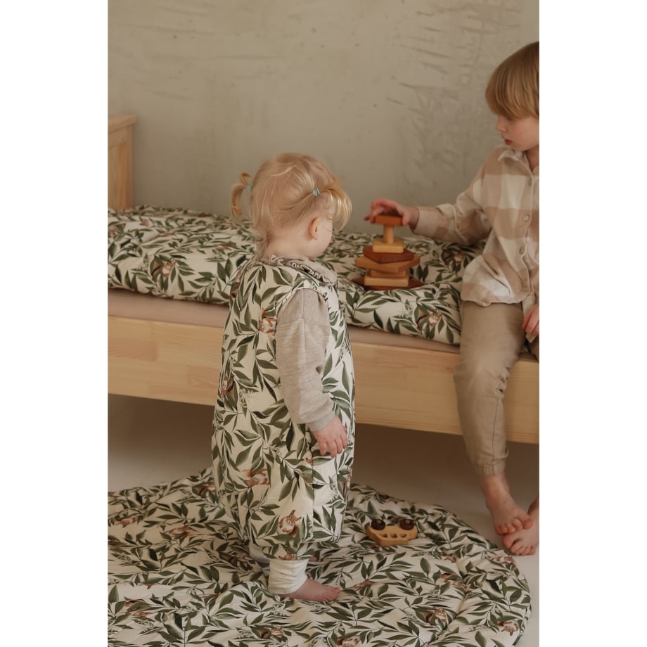 Śpiworek do spania z nogawkami woodland - S