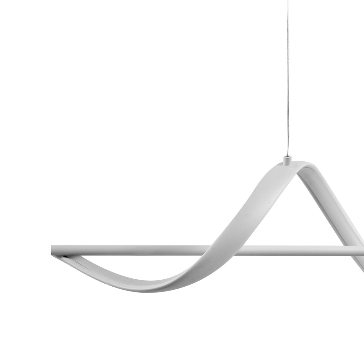 Lampa wisząca LED KHUTTI Z pilotem Ze ściemniaczem Metal Biały