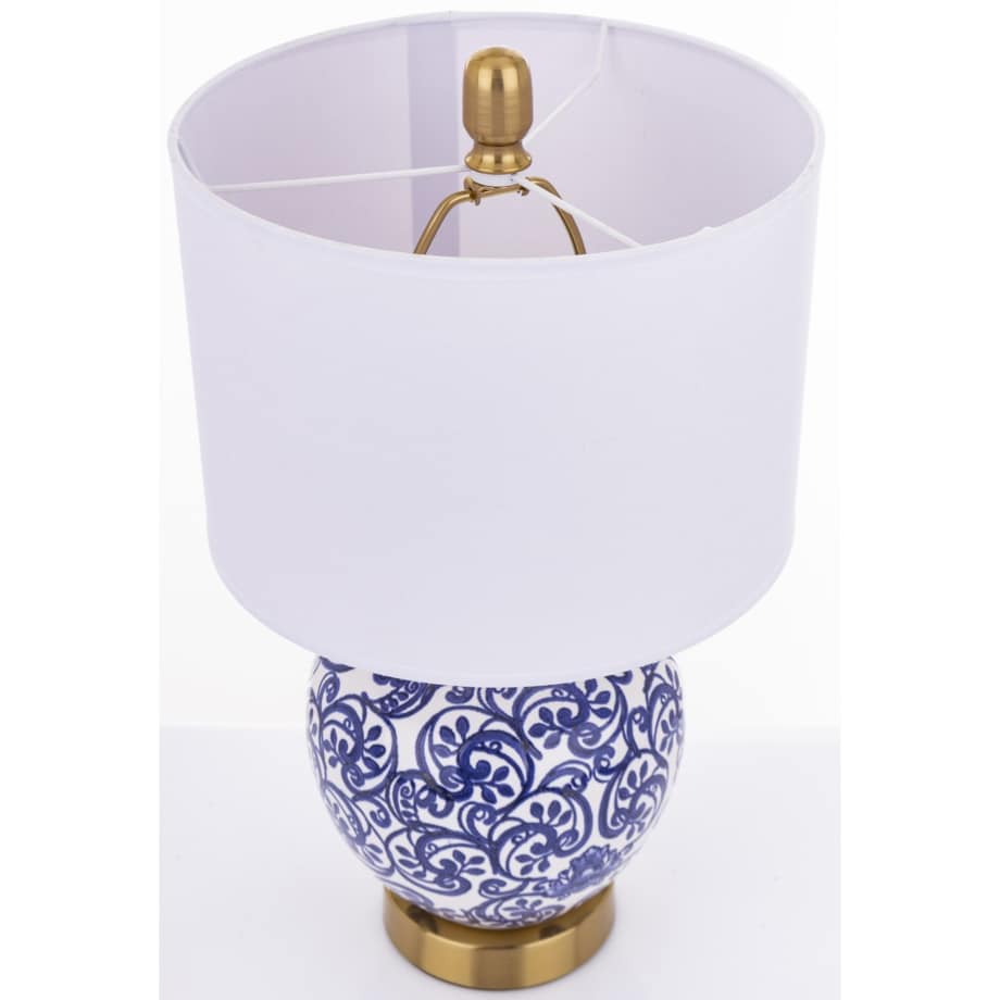 Lampa stołowa ceramiczna z abażurem Ø 26x41 cm DINAH