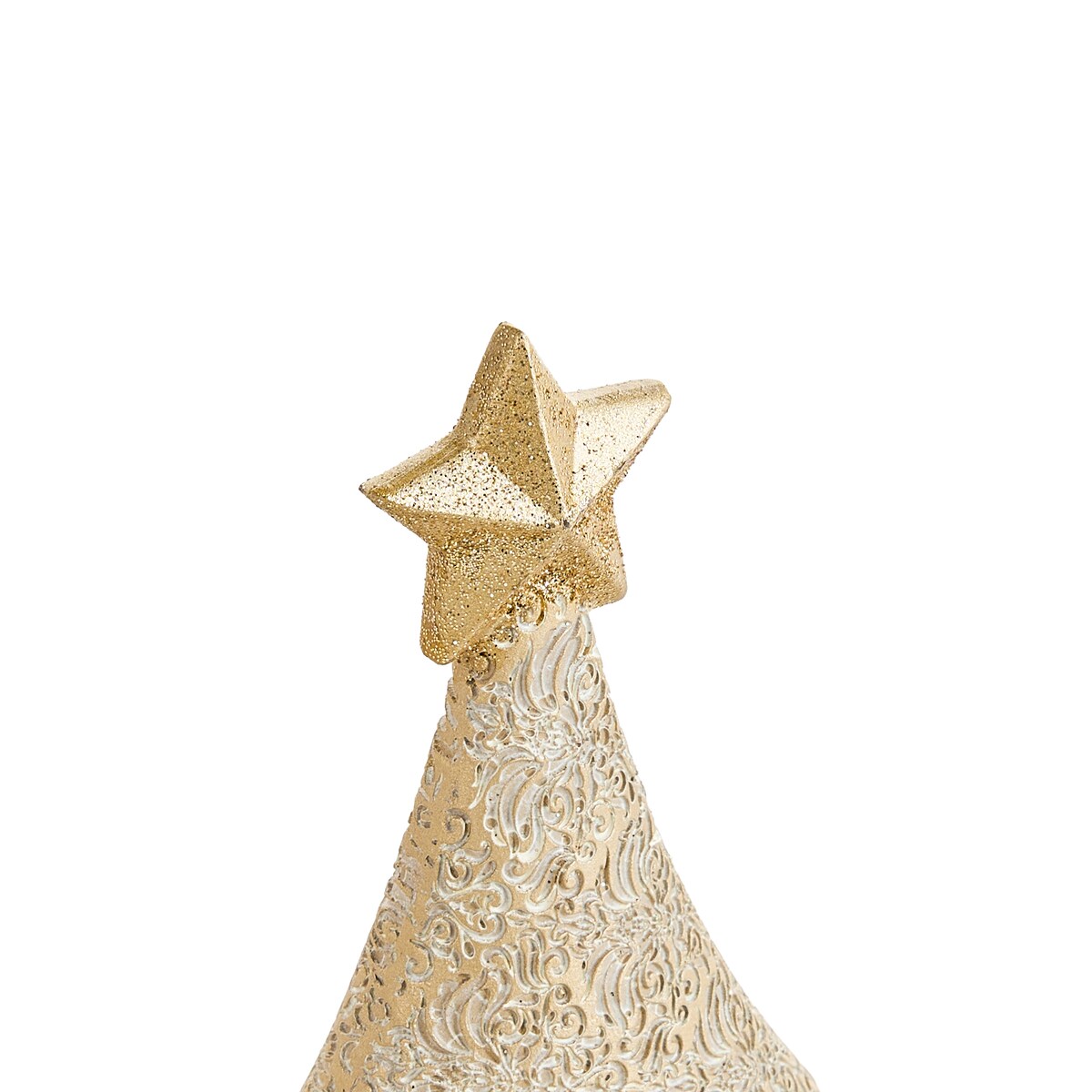 Zestaw 2 dekoracji świątecznych ERVASTI 32/41 cm Choinka Złoty