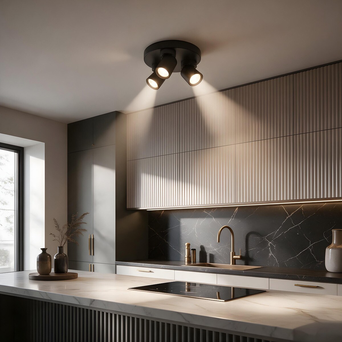 Plafon Light Prestige Pointa czarny 3 x GU10 1 szt.