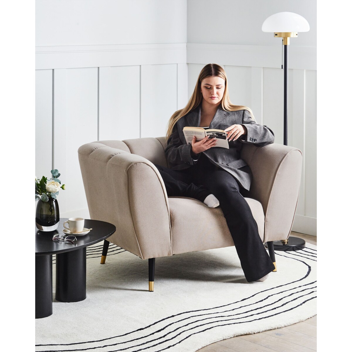 Fotel ORSTA Beżowoszary